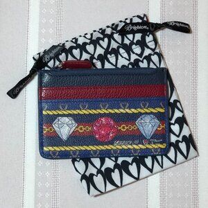 Brighton Jewel Leather Card Case Coin Purse